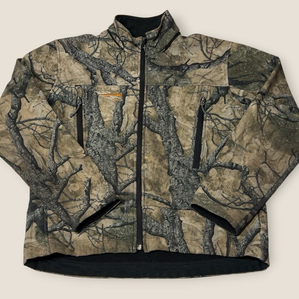 Sitka Gear Hunting Jacket Mens Large L Mothwing Mountain Mimicry Camo Fleece